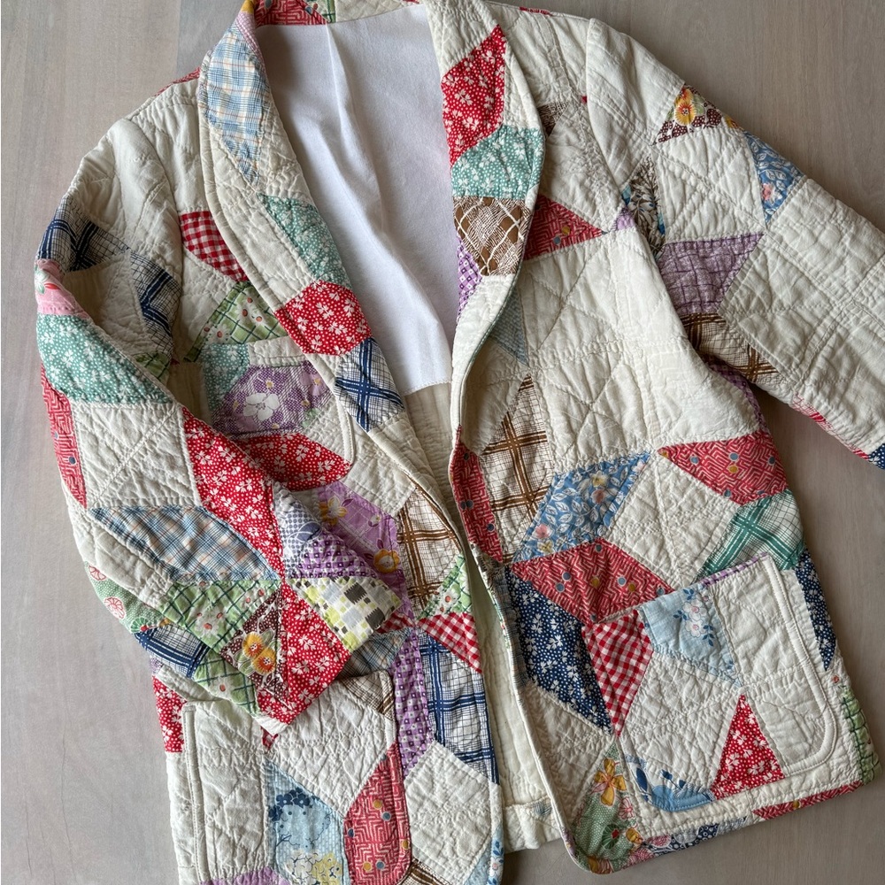 Handmade Vintage Quilt Jacket